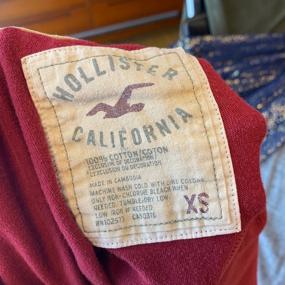 Women's Hollister Santa Monica California T-shirt Size XS, 019 - Picture 4 of 6